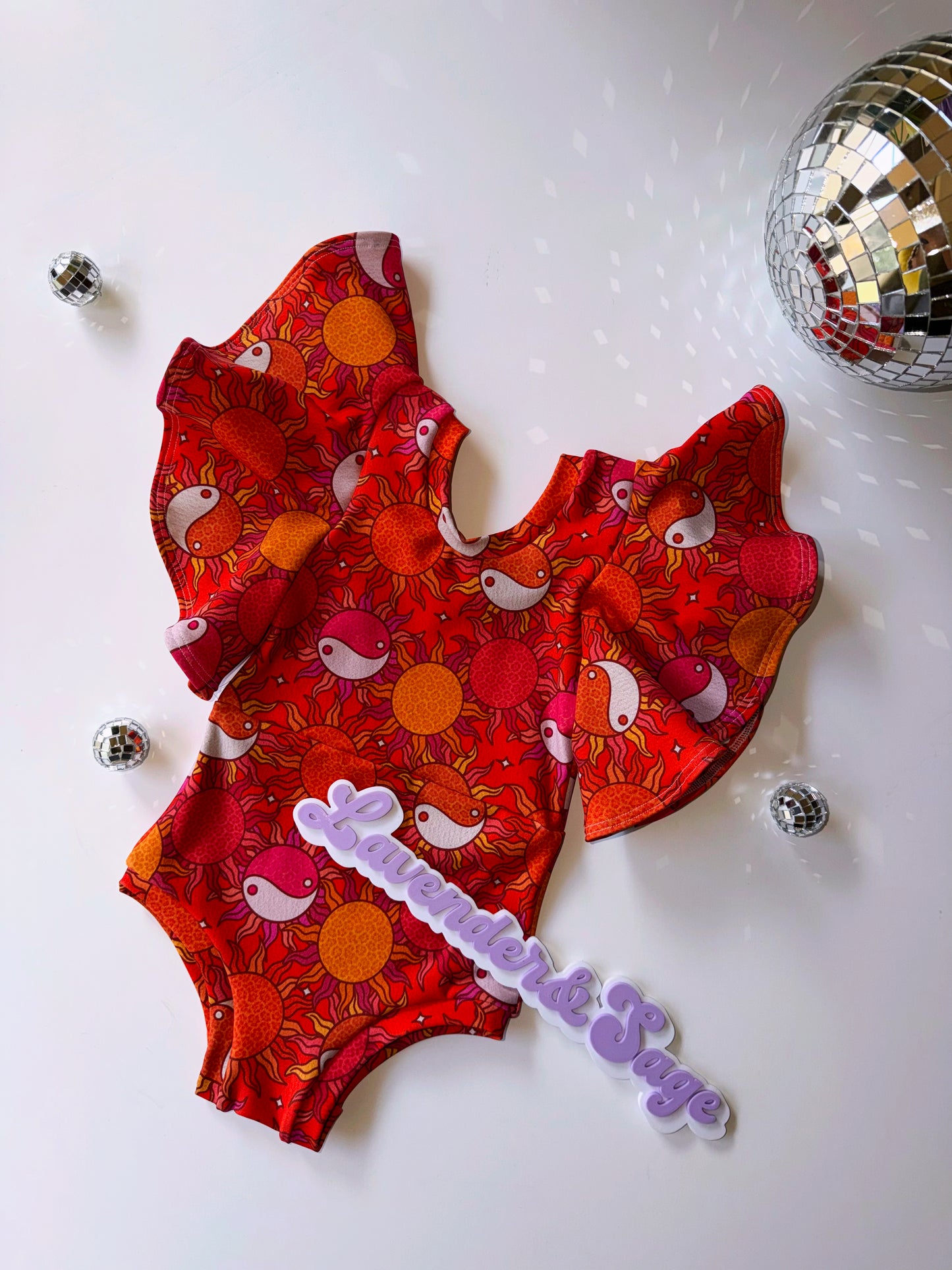 Sunny Flutter Sleeve Swimsuit