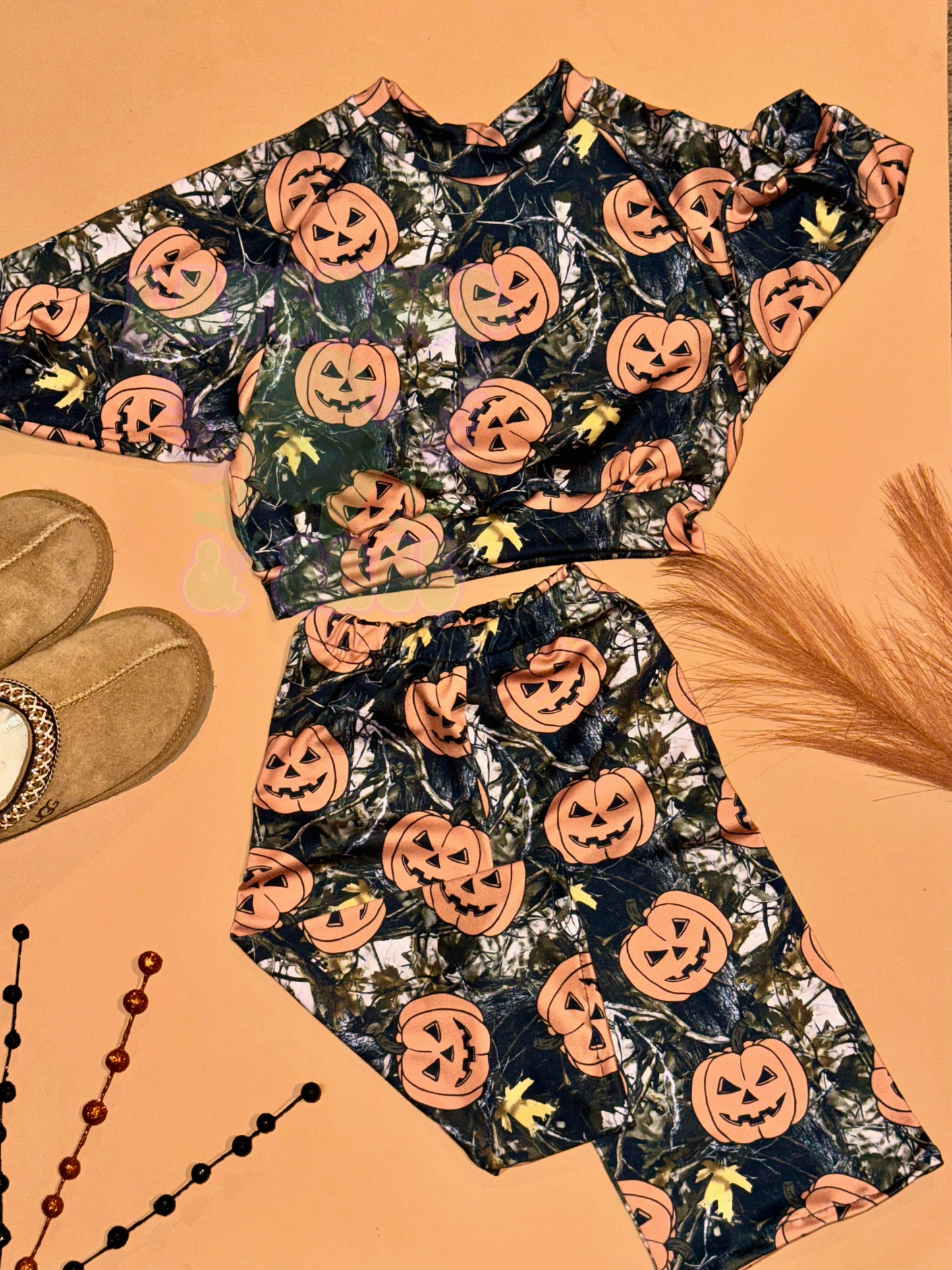 Pumpkin Camo Lounge Set