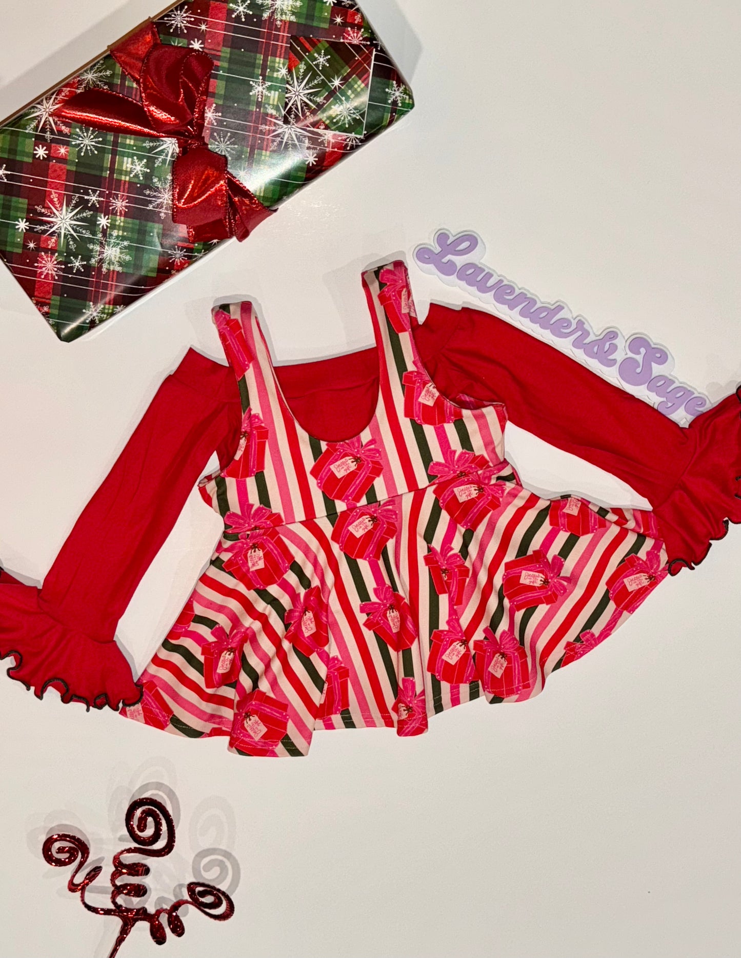 Jesus is the Gift Mini Dress + high knee socks