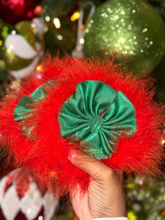 Green Fluff Bows